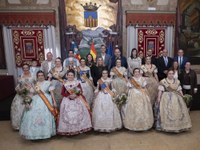 La Diputació de Castelló rep a les Falleres Majors de la Província